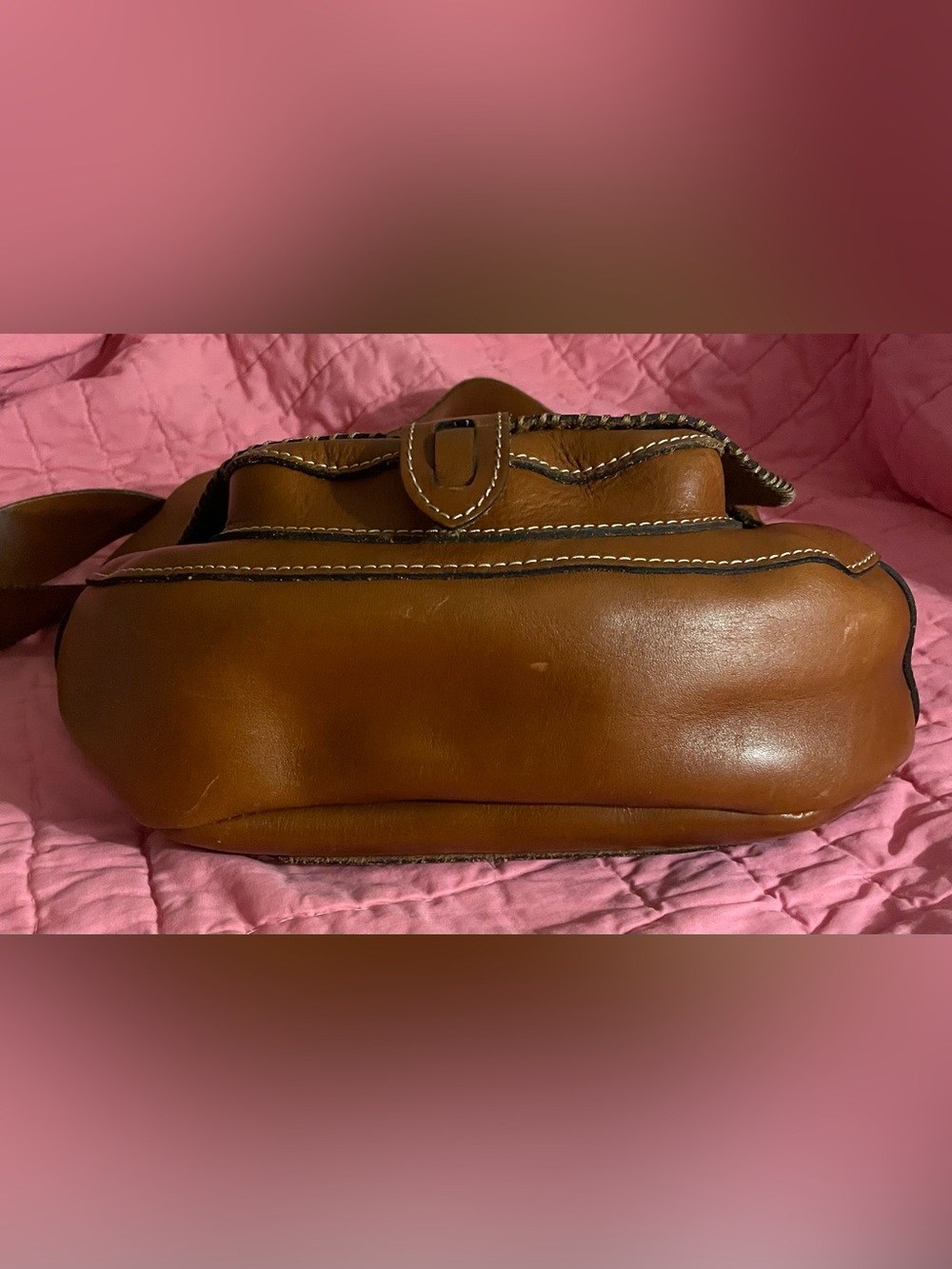 PATRICIA NASH Floral Tooled Leather Saddle Handbag/Crossbody!! - Picture 2 of 12